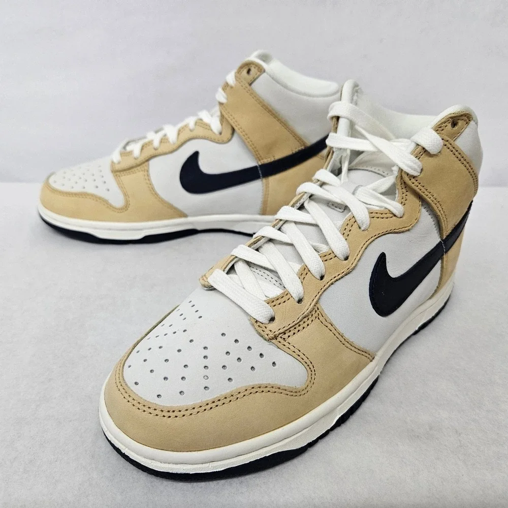 Nike Dunk High PRM MF Casual Shoe DX2044-101 Sail Obsidian Sesame Women Size 6.5